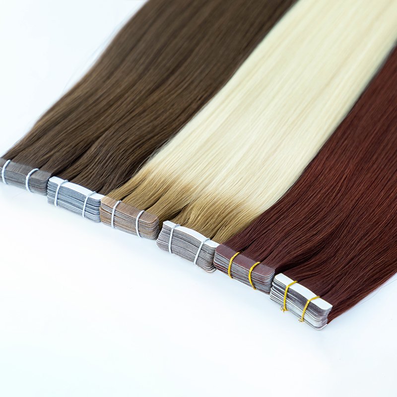 Wholesale 100% Virgin Remy Human Extention Hair Real Human Hair For Resell Tape Hair Extensions Long Lasting