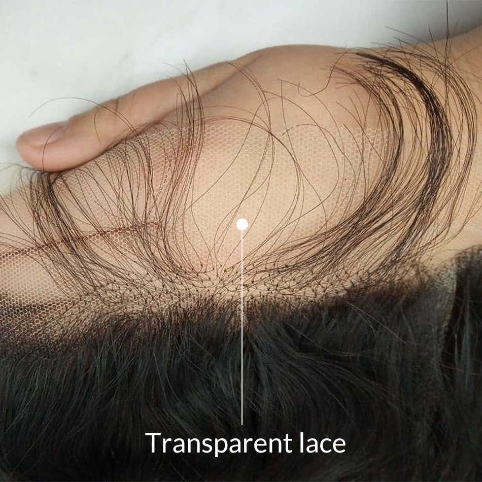 XYS Transparent Lace Human Hair Wigs, Pixie Cut Short Long Hair Wig, 10- 40 Inch Human Hair Lace Front Wig