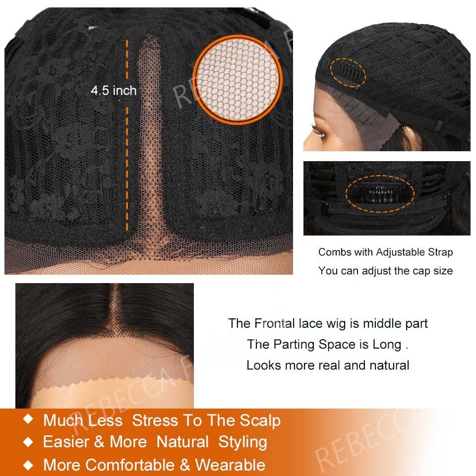 Rebecca Wholesale All Color Cuticle Aligned Hair Brazilian Virgin Remy Lace Front Human Hair Wigs With Baby Hair For Black Women