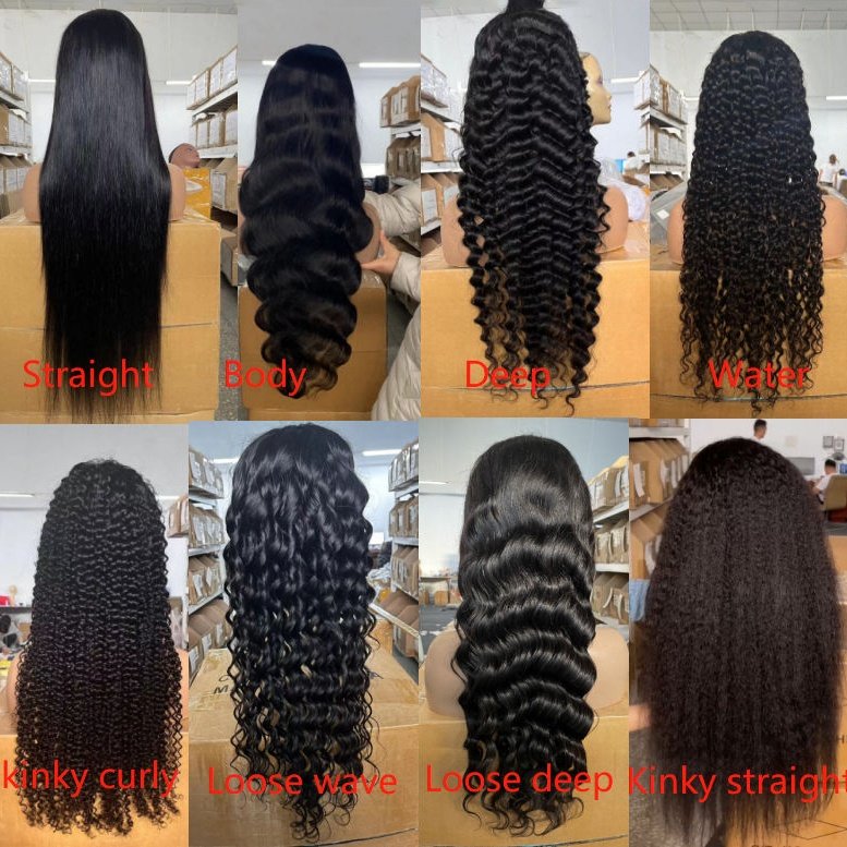 Vietnamese Raw Hair Pineapple Wave Wig Bone Straight 36 Inch Spanish Curly Wave Human Hair Wig 13 by 6 Burmese Curly Wave Wigs