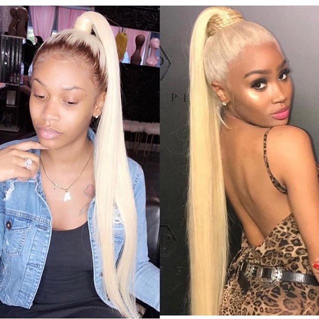 Perruquesnaturel Cheveux Humain 1b613 Ombre Blonde Silky Straight 13x4 HD Lace Frontal Wig Human Hair Perruquesnaturel Brsilien