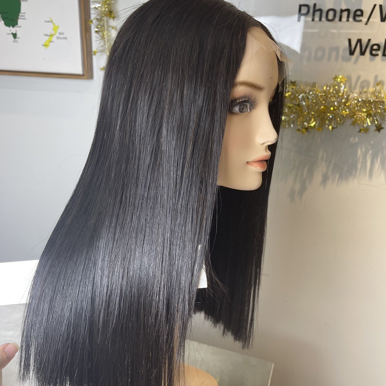 Factory Wholesale Raw Hair Bone Straight Human Hair Wigs Extensions