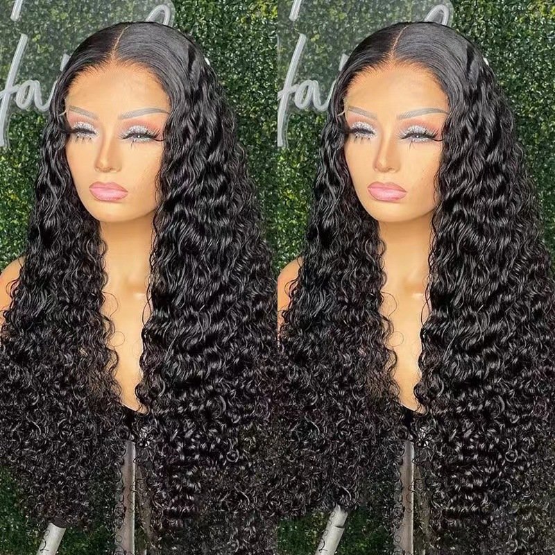 R Loose Deep Wave Transparent HD 13x4 13x6 360 Full Lace Front Frontal Wig glueless brazilian pre pluck Raw lace human hair wigs