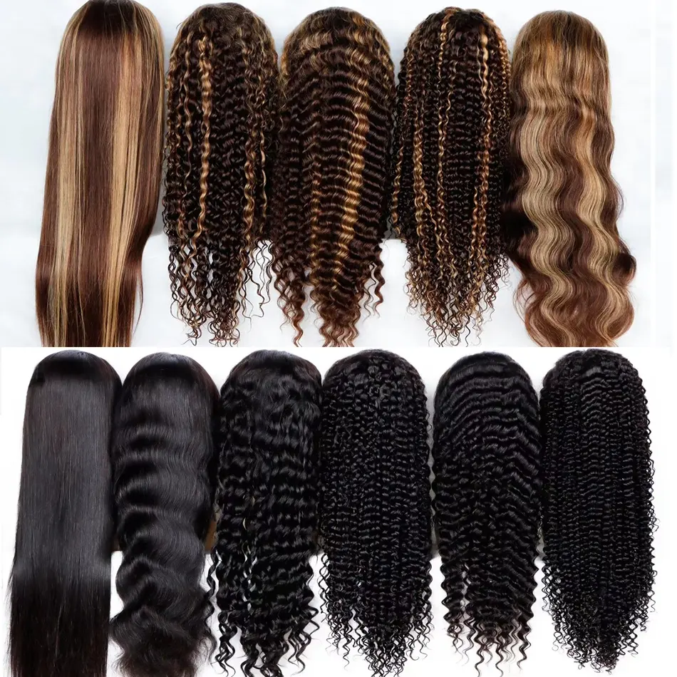 R Loose Deep Wave Transparent HD 13x4 13x6 360 Full Lace Front Frontal Wig glueless brazilian pre pluck Raw lace human hair wigs
