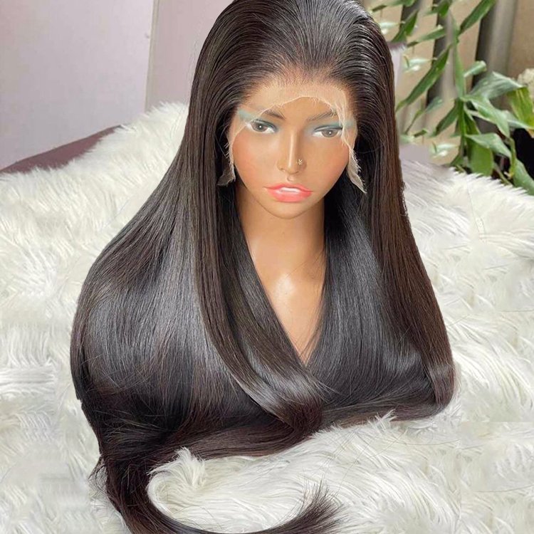 30 40inch Glueless Full Hd Lace Wig,Cuticle Aligned Virgin Raw Indian Hair Wig,Pre pluck Unprocessed Vendor Human Hair Wig