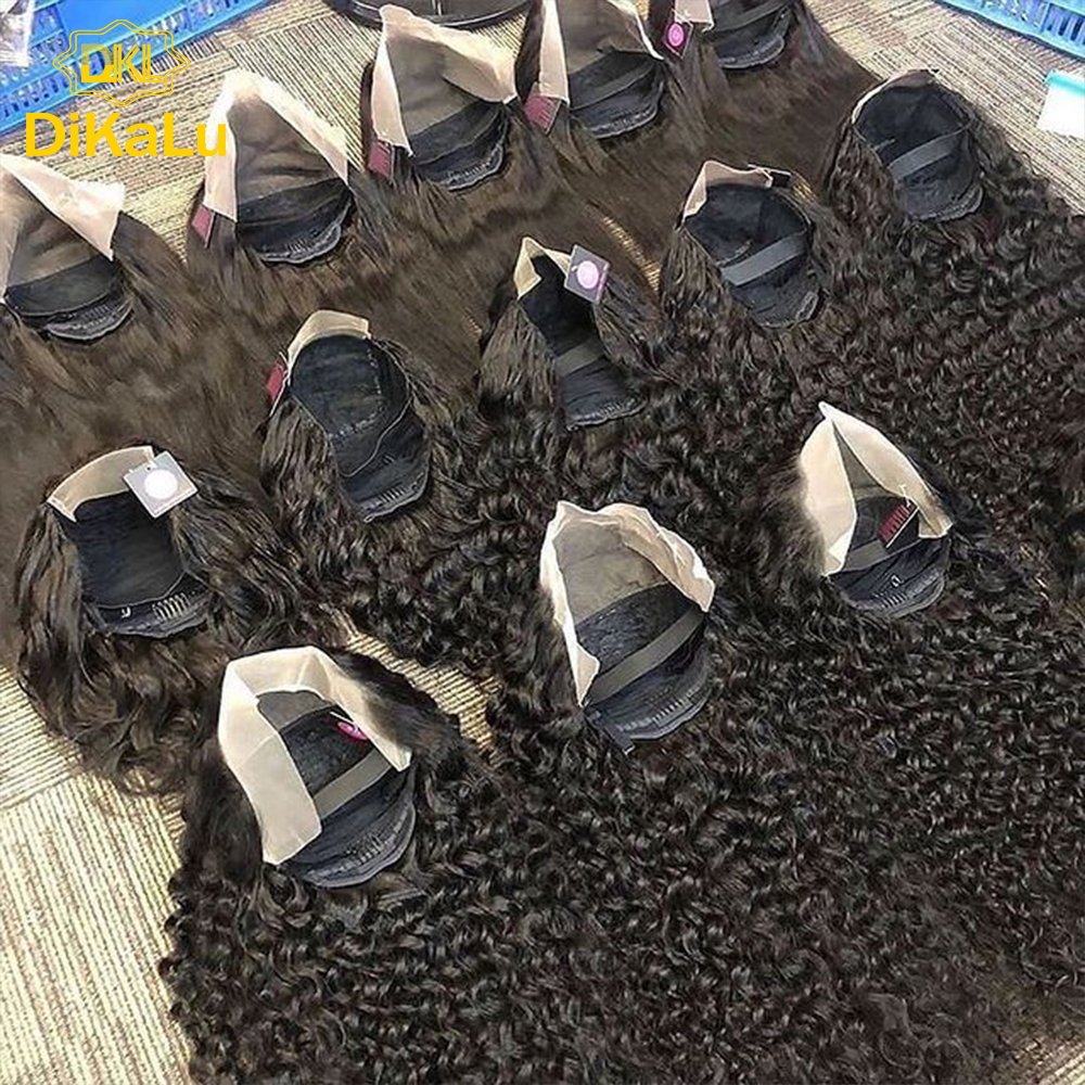 Wholesale 13x4 Curly Human Hair Wig,Hd Transparent Virgin 100% Human Hair Lace Wig,Virgin Cuticle Aligned Hair Lace Front Wig