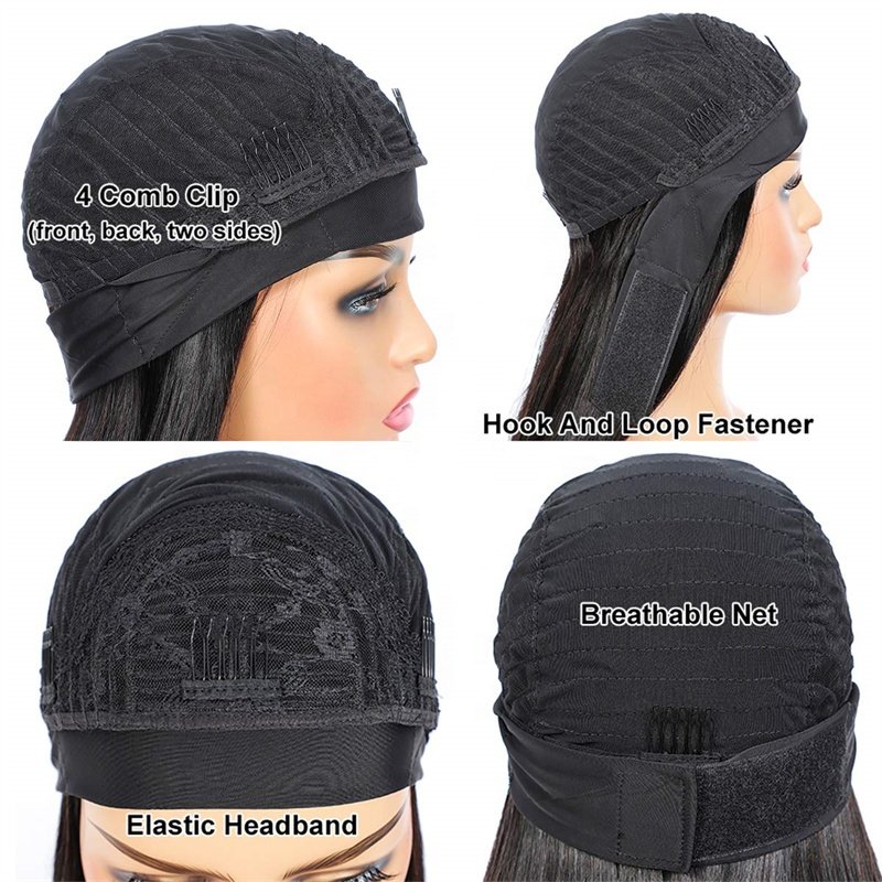 Ombre Ash Blonde Human Hair Headband Wigs for Black Women Body Wave Colored Ombre 1b 30 Wig Brazilian Remy Hair Glueless Wig