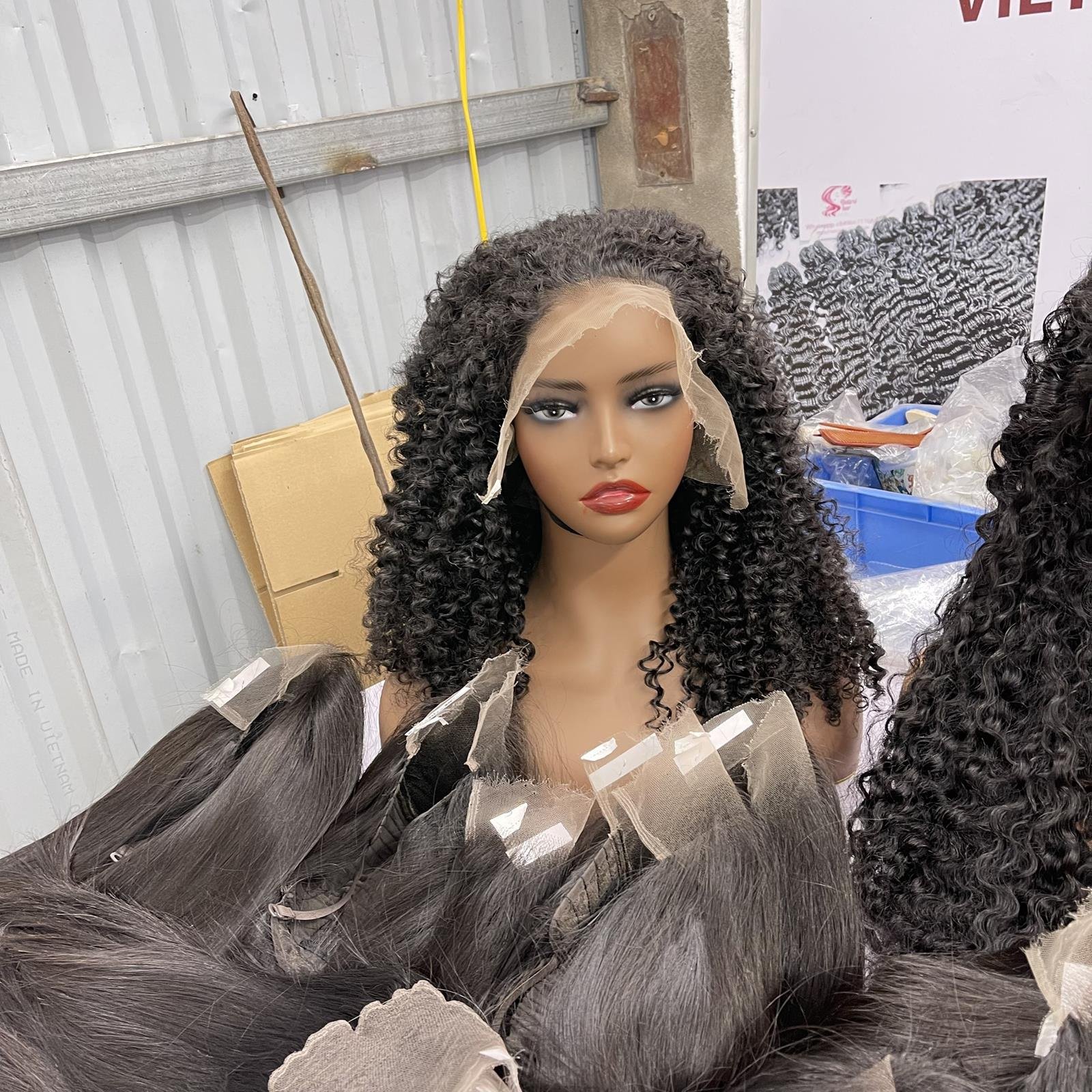 Transparent Lace Frontal Wig Raw Vietnam Human Hair 13x4 13x6 Lace Deep Wave Human For Black Women