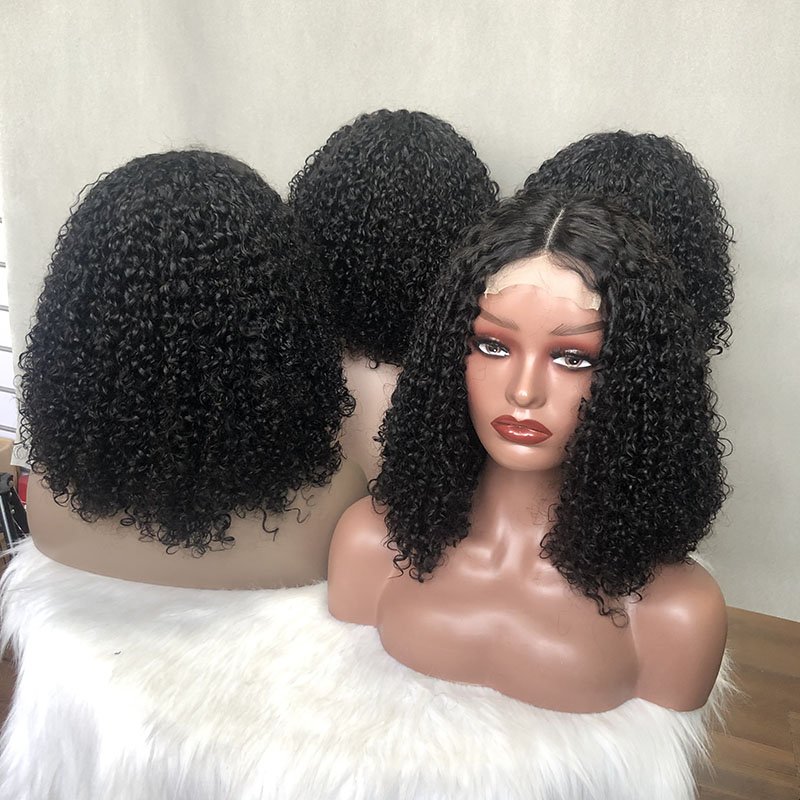 Best Quality 12A Super Double Drawn Pixie Cut Closure Wigs Human Hair Wigs For Black Women Best-Selling Virgin Hair Vendor