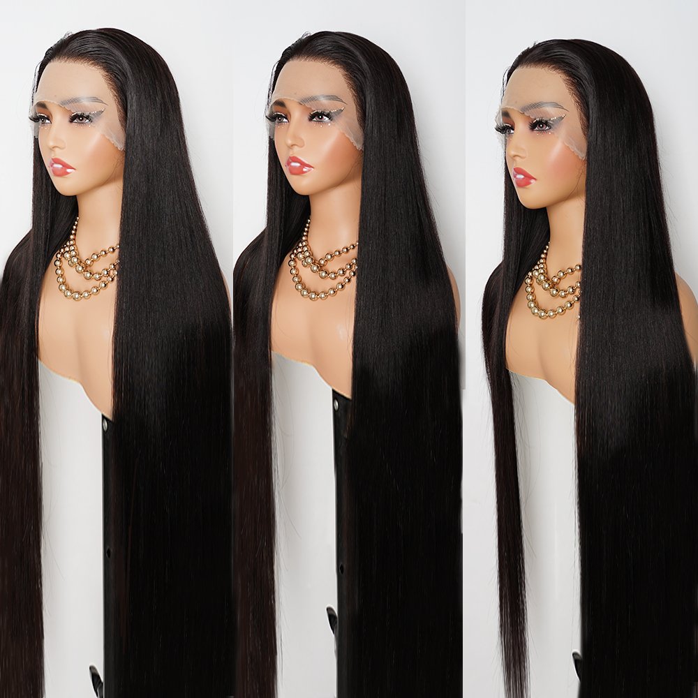 30 40 inch Glueless Full Frontal Hd Lace Wig Cuticle Aligned Virgin Raw Indian Hair Wig Unprocessed 100% Lace Human Hair Wig