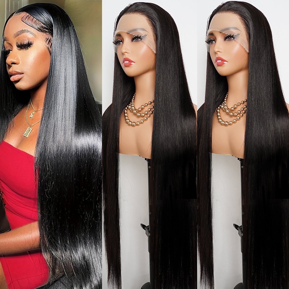 30 40 inch Glueless Full Frontal Hd Lace Wig Cuticle Aligned Virgin Raw Indian Hair Wig Unprocessed 100% Lace Human Hair Wig