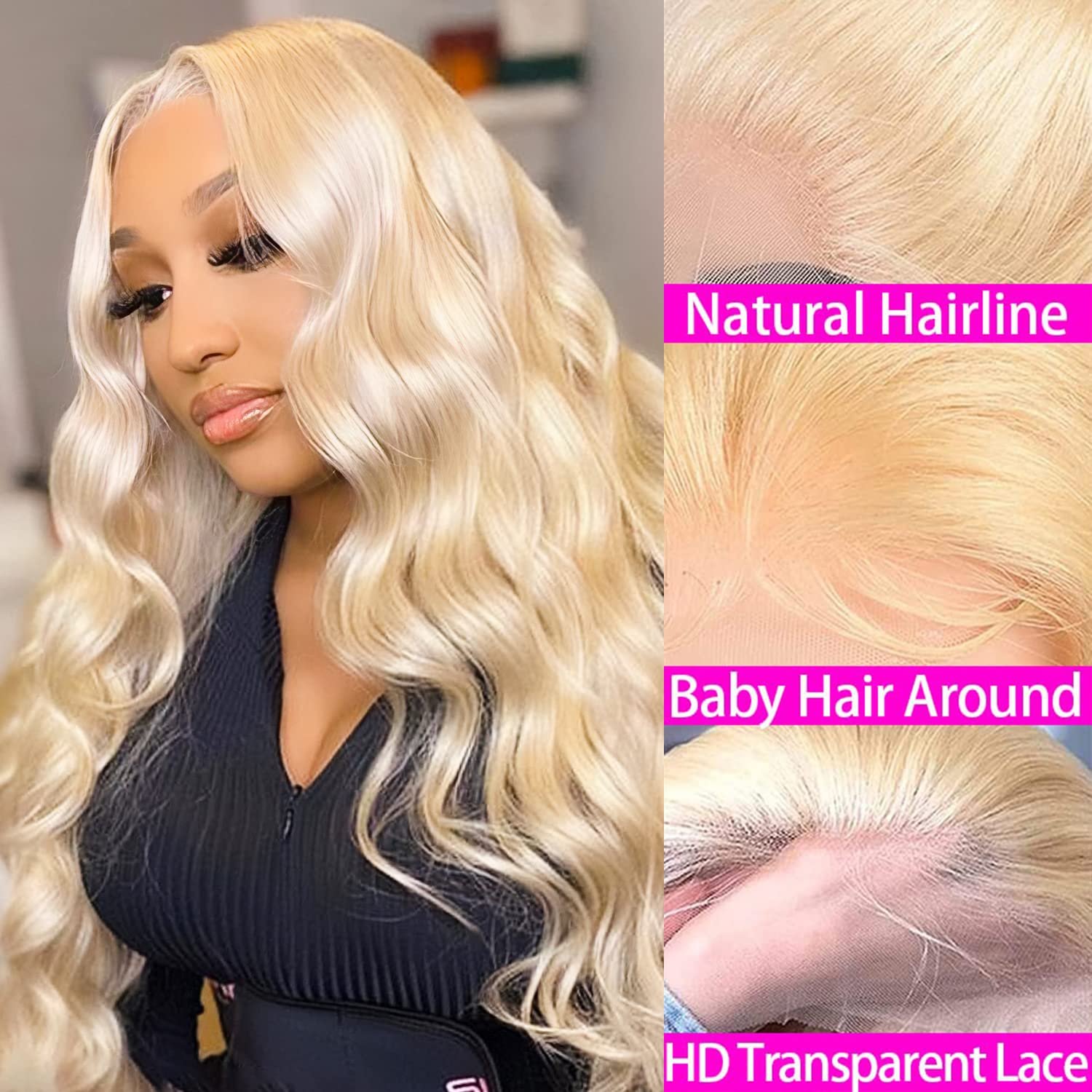 Wholesale Hd Lace Frontal Wig Body Wave 613 Closure Wigs 613 Full Lace Human Hair Wig With Baby Hair