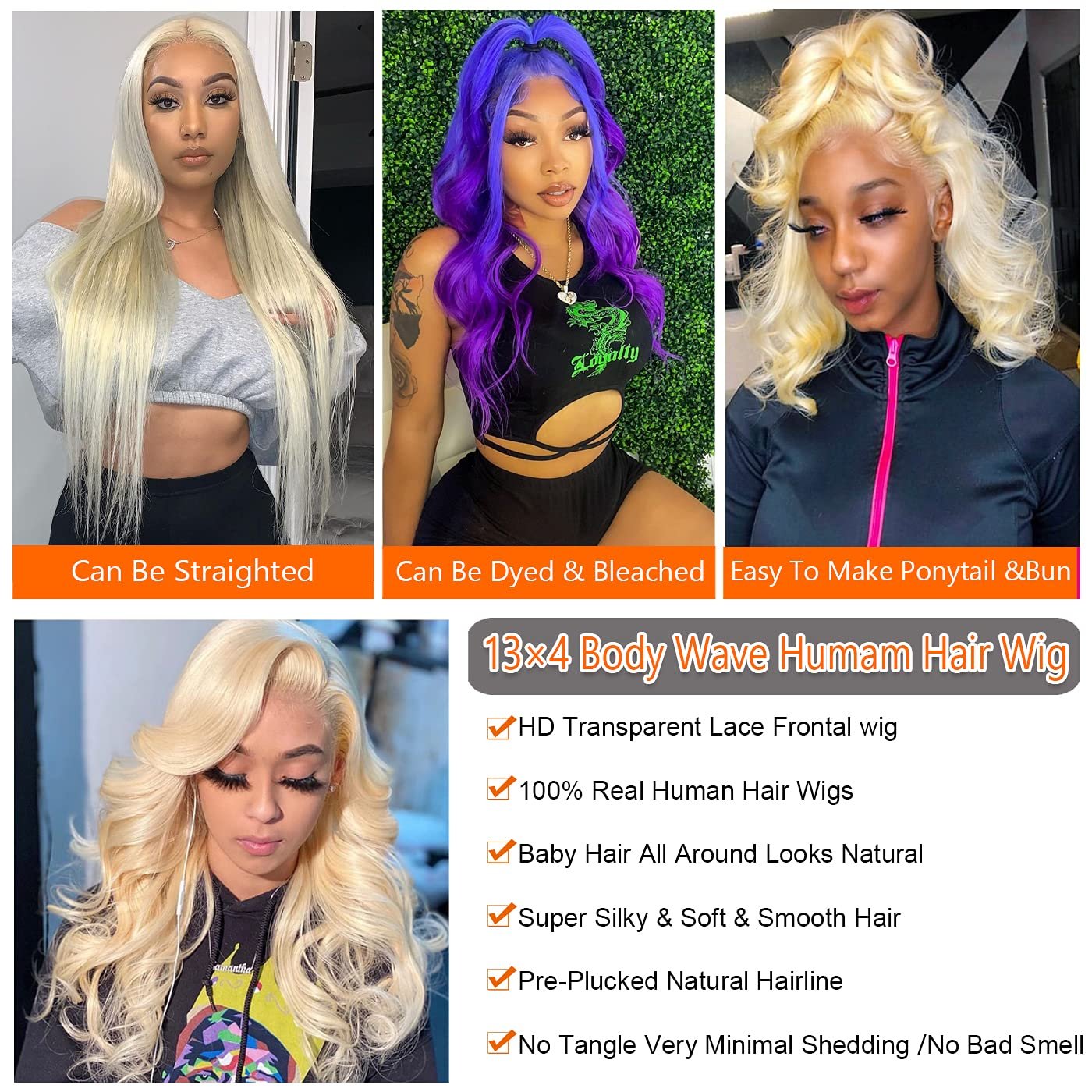 Wholesale Hd Lace Frontal Wig Body Wave 613 Closure Wigs 613 Full Lace Human Hair Wig With Baby Hair