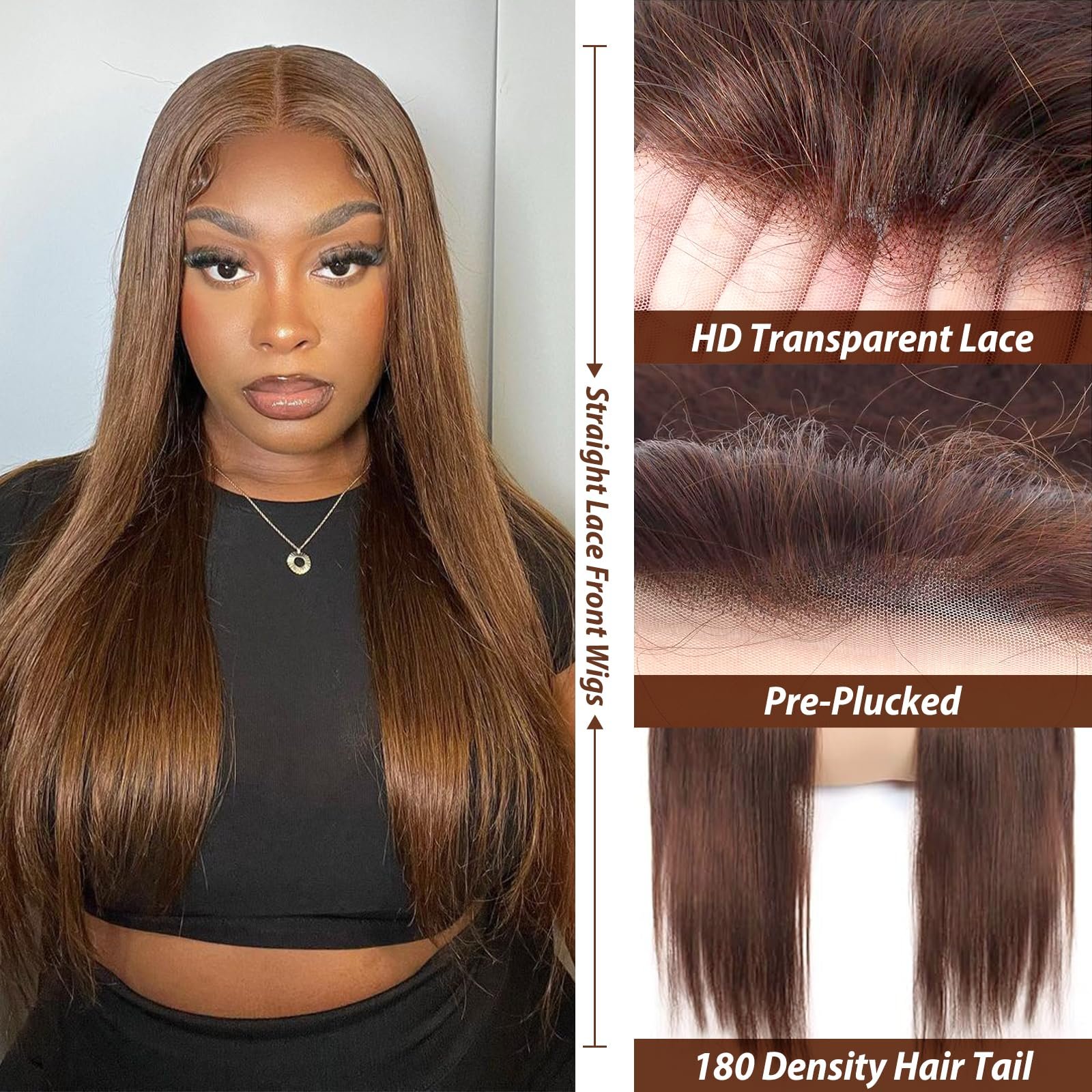 40 inch Frontal Glueless Full Hd Lace Wig,Cuticle Aligned Virgin Raw Indian Hair Wig,Unprocessed 100% Lace Human Hair Wigs