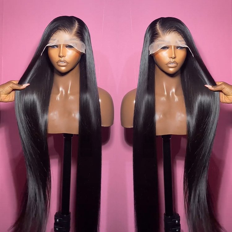13x6 Straight Indian hair wigs human hair Glueless Full Hd Transparent Lace Front wigs Bone Straight Remy hair Hd Lace wig