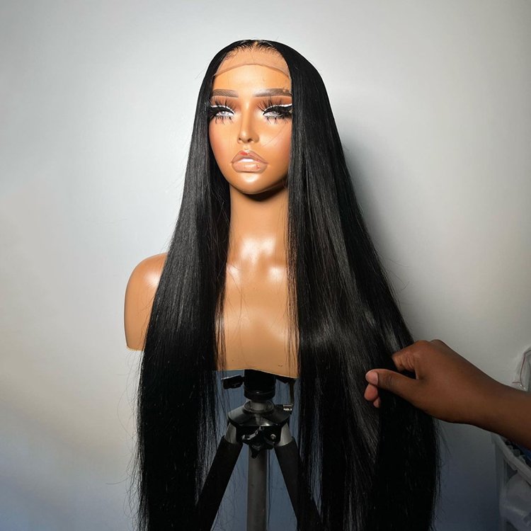 13x6 Straight Indian hair wigs human hair Glueless Full Hd Transparent Lace Front wigs Bone Straight Remy hair Hd Lace wig