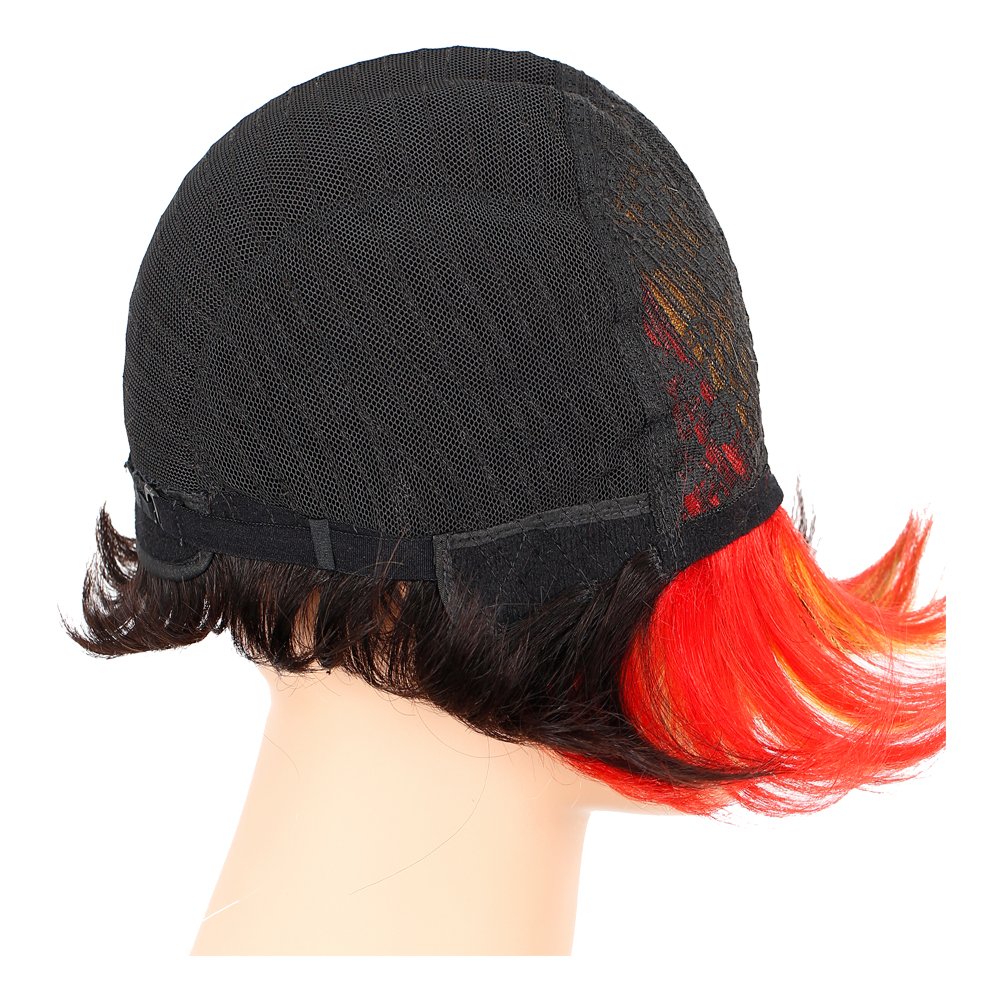 2023 hot selling wholesale 100% Brazilian human hair wig pixie with layer short human hair wigs for black women