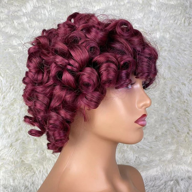High Quality Hot Selling Hd Headband Short 10 Inch Wave Brazilian Full Lace Front Yexin Human Hair Wig Deep Wave Lace Wig