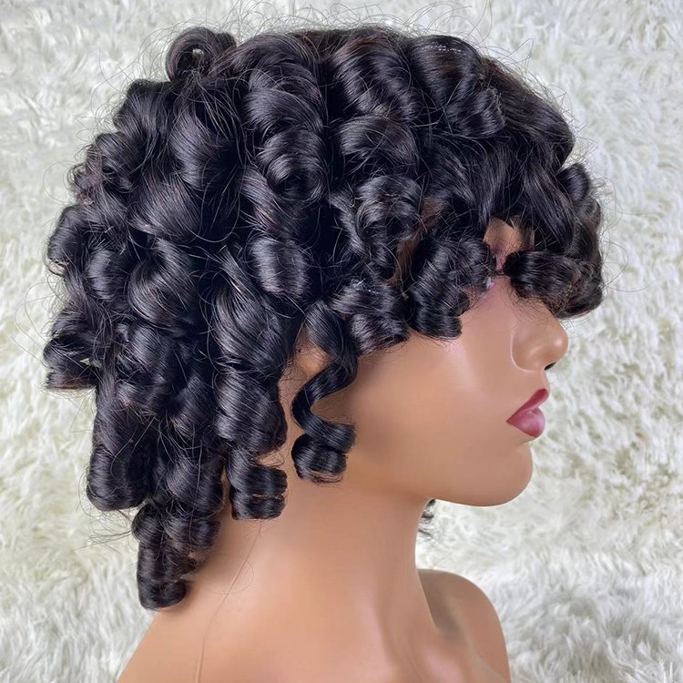 High Quality Hot Selling Hd Headband Short 10 Inch Wave Brazilian Full Lace Front Yexin Human Hair Wig Deep Wave Lace Wig