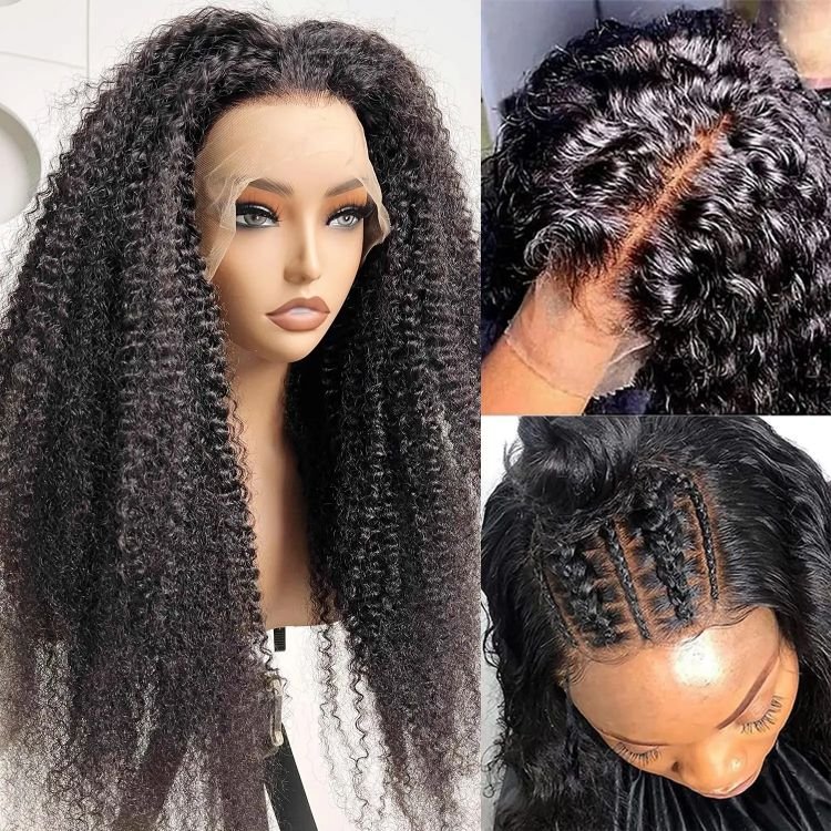 Human Hair Wigs Remy Brazilian Hair Lace Front Wigs Pre-plucked Wholesale Cuticle Aligned Virgin Hair African Afro Kinky Curly