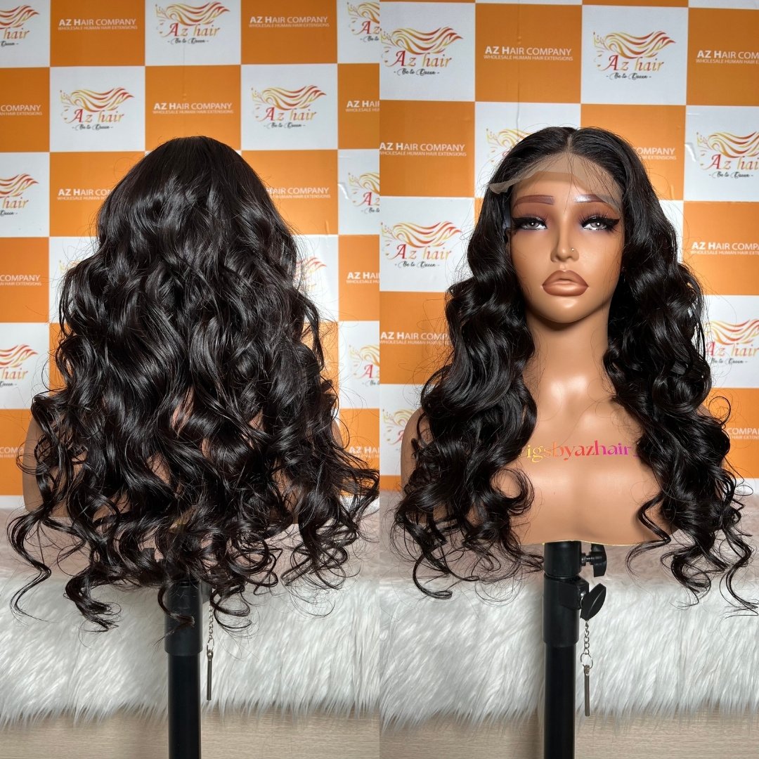 180% Density Full Lace Wig 100% Human Hair Wig Free Hair Customized Color and Style For Back Women