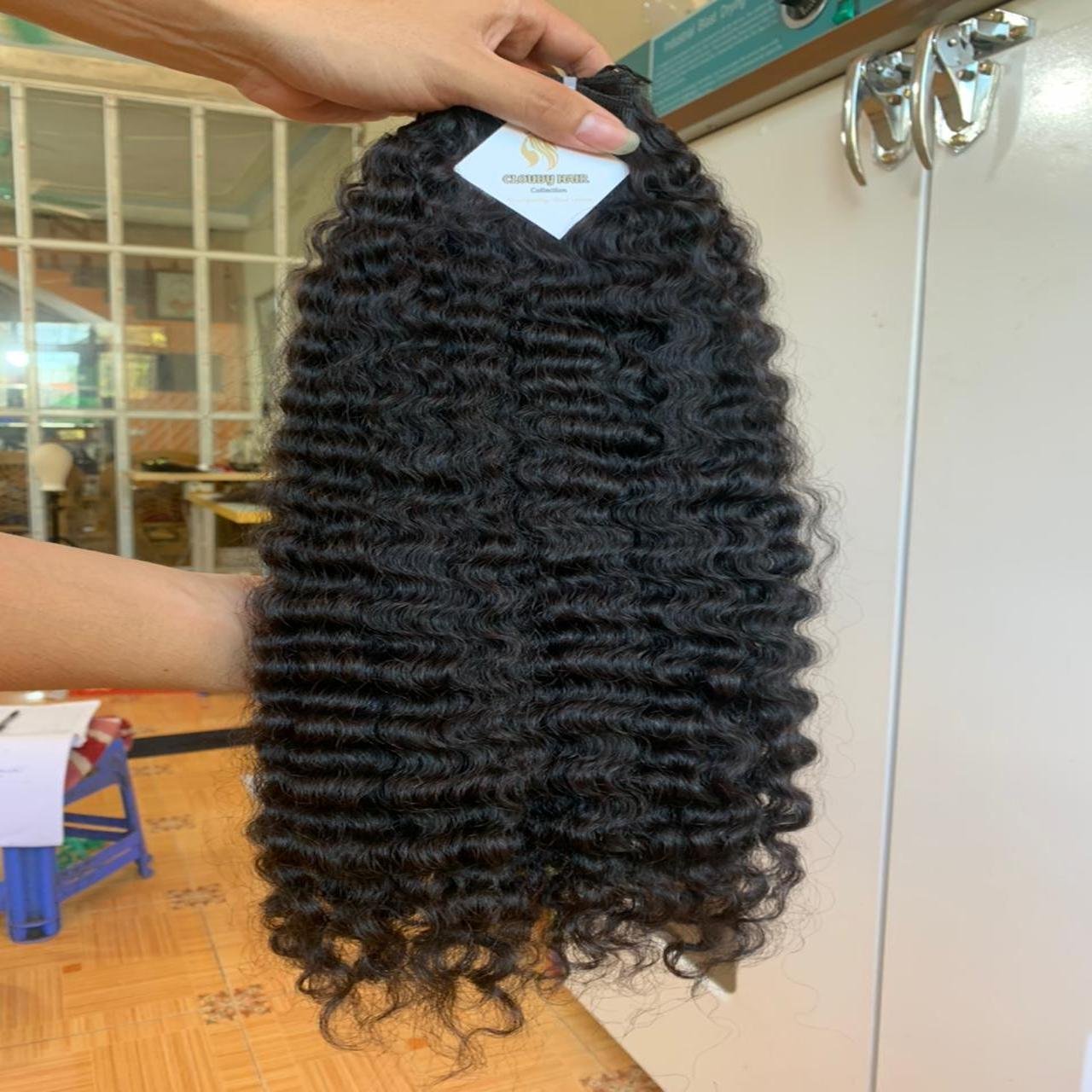 Hair For In Bulk Vietnamese/ Cambodian Hair | Wholesale Curly Burmese 100% Raw Human Hair Bundles Deal Natural Color 10A Grade