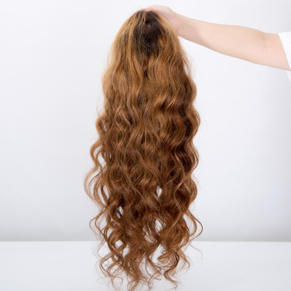 Support Customization 100% Indian Remy Hair Natural Transparent Lace Front Highlight Wigs Human Hair Wigs