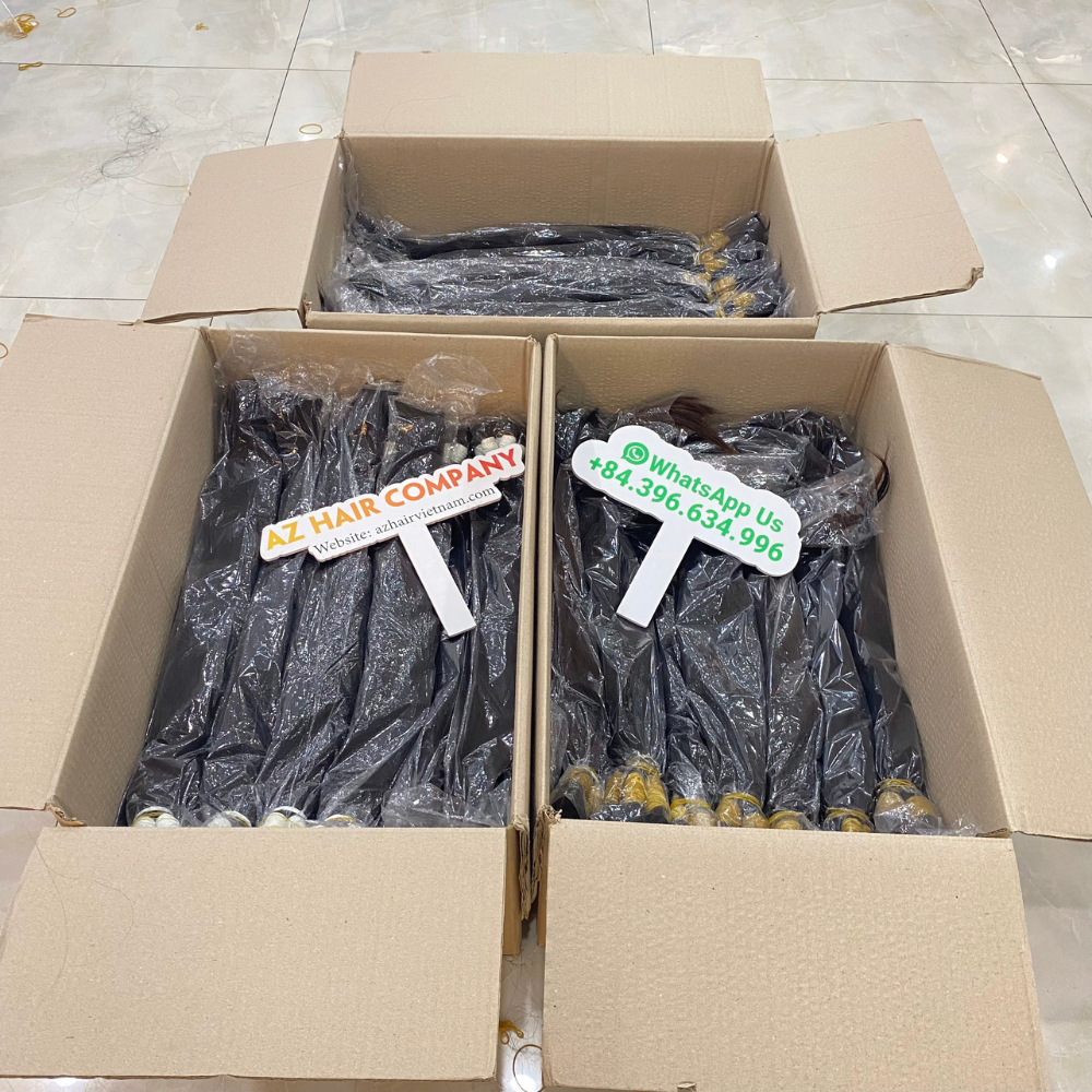 Ready To Ship Raw Vietnamese Hair Bulk Natural Straight Hair Extensions No Chemical Processed Cut From One Donor Human Hair