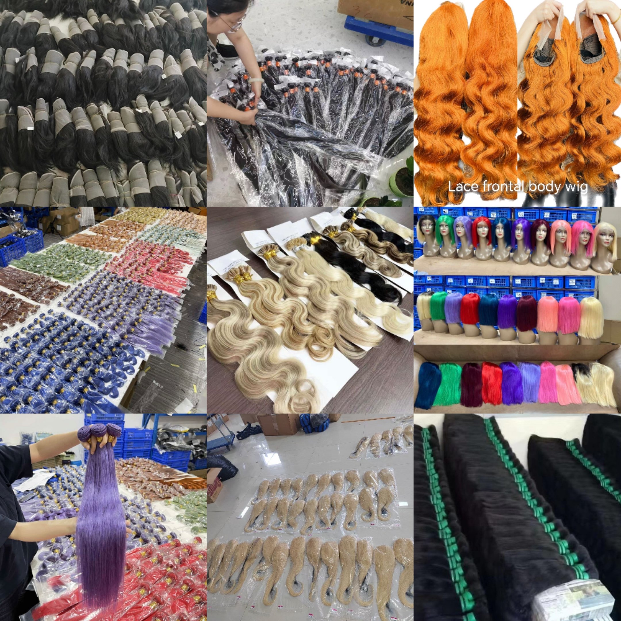 Wholesale Virgin Brazilian Hair 13x4 straight Body Wave Highlight Colored Wigs Human Hair Transparent Lace Front Wig