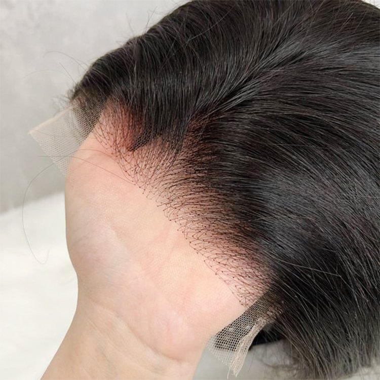Modern Natural Color Virgin Human Hair Wigs Glueless Transparent Full Lace Front Straight Human Hair Wigs