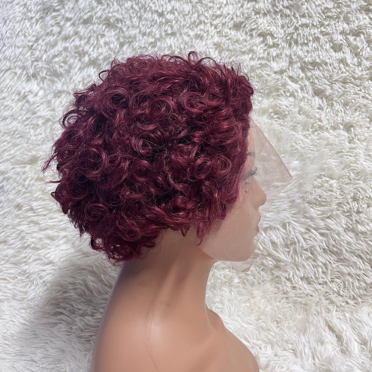 Hot Selling Human Hair Wig Transparent Front Lace Wig Short Human Hair Wig Products For Women