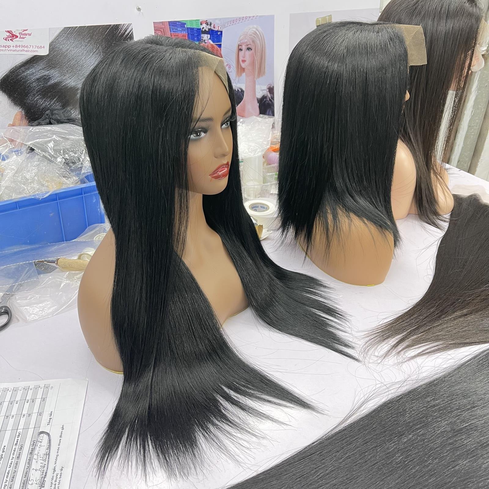 Silky So Smooth Bone Straight Vietnam Human Hair Wig Top Quality Bone Straight Human Hair Wigs For Black Women