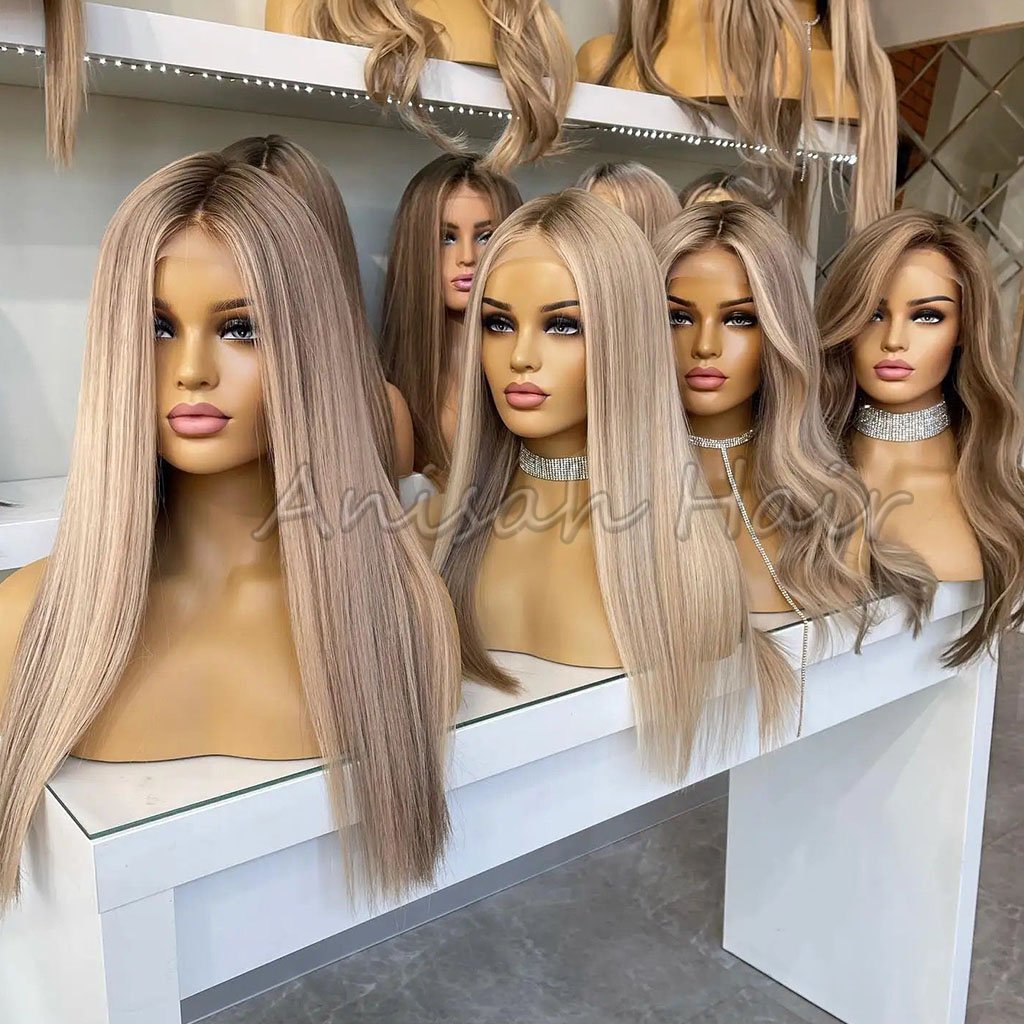Human Hair Lace Front Wigs For Women Brazilian Blonde Straight Human Hair Wig 13X4 13X6 Transparent HD Lace Frontal Wig