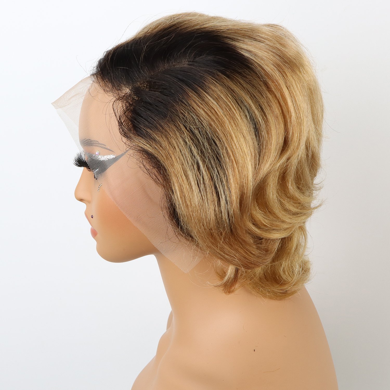Wholesale Hair Vendor Glueless Full Curly 13x6 Hd Short Pixie Cut Frontal Lace Human Hair Wigs Glueless For Black Women