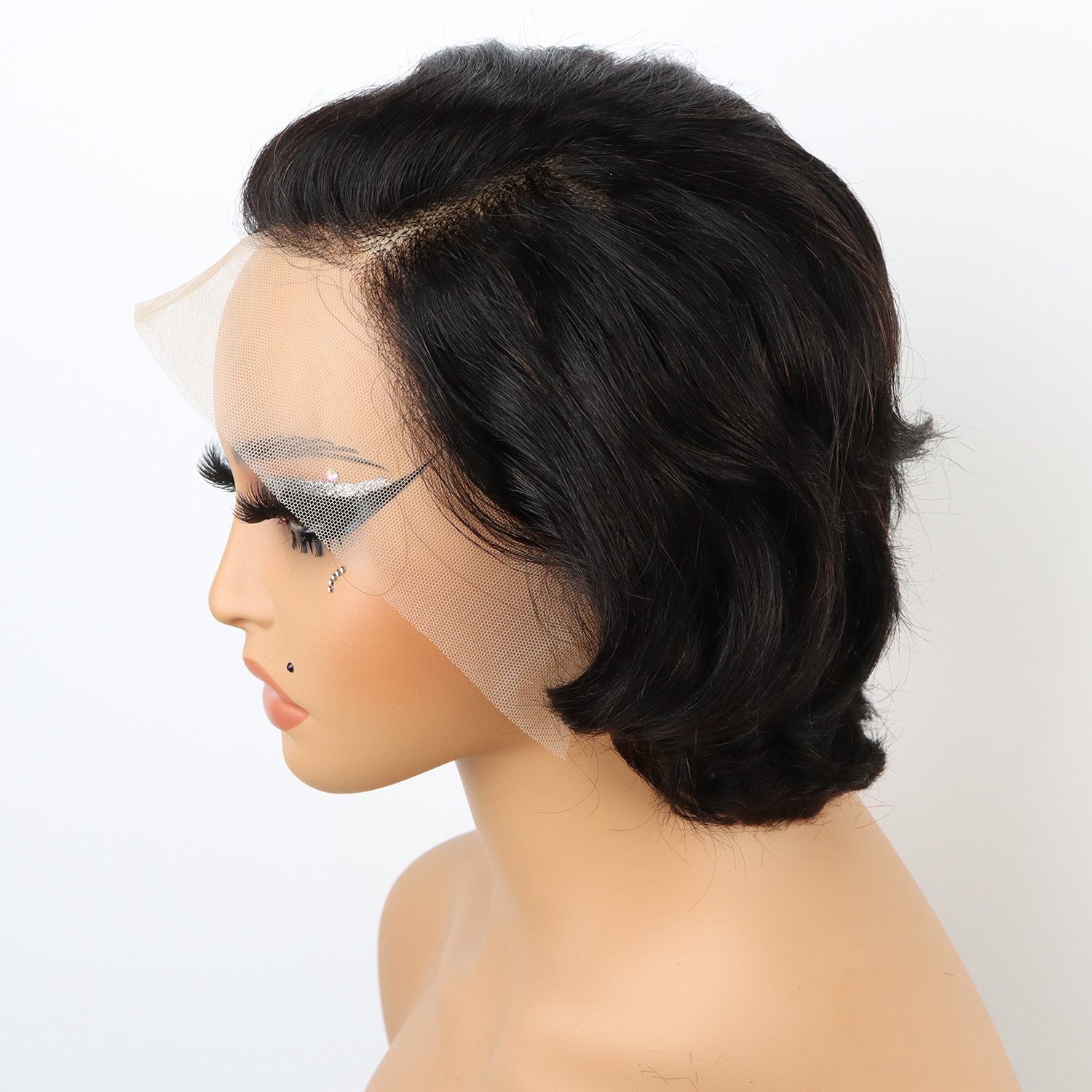 Wholesale Hair Vendor Glueless Full Curly 13x6 Hd Short Pixie Cut Frontal Lace Human Hair Wigs Glueless For Black Women