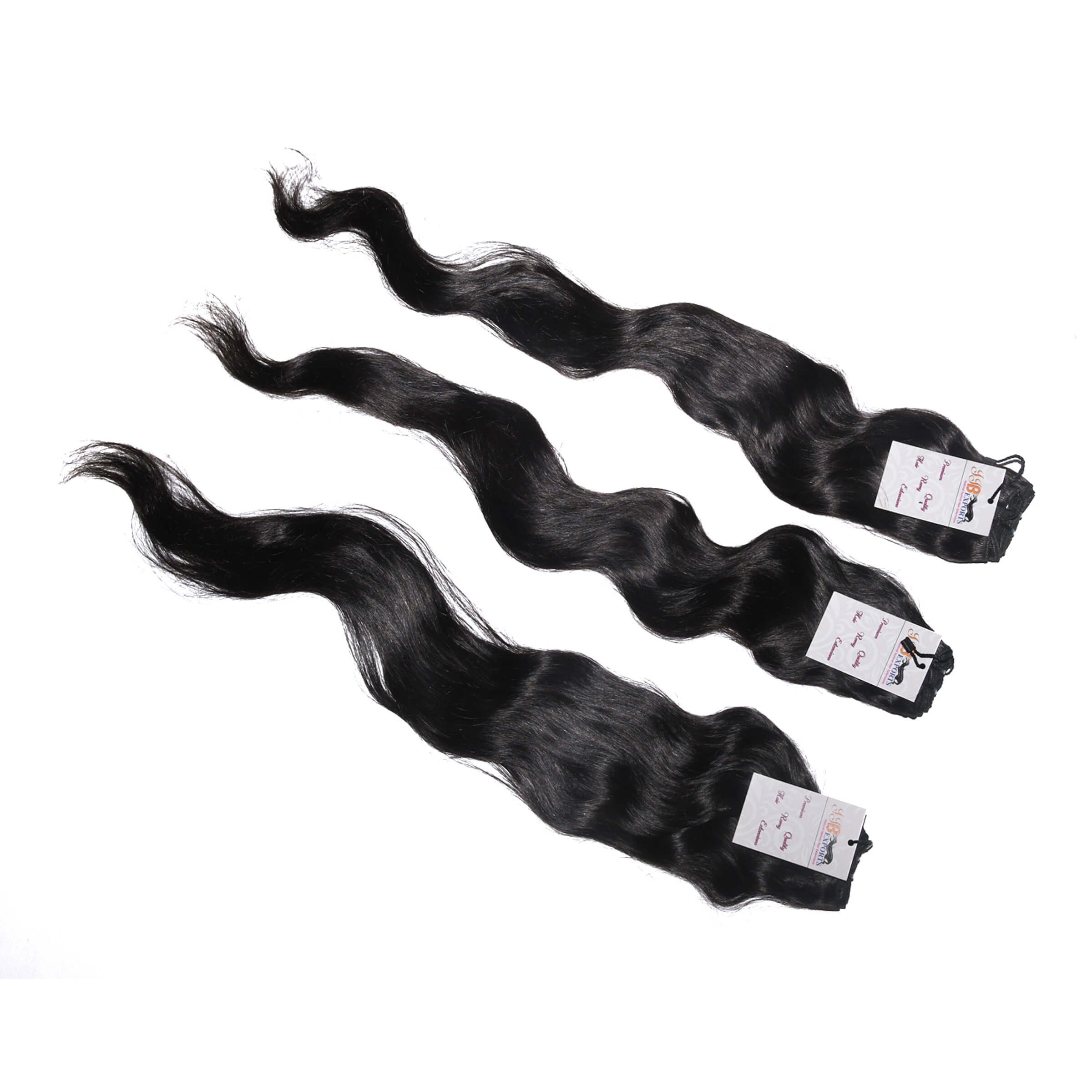 Raw Indian Hair Directly From India Virgin Natural Wavy Water Wave 100% Human Hair Weave Unprocessed Cuticle Aligned Hair Bundle