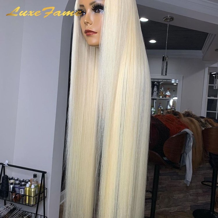 Gorgeous Indian 613 Straight Transparent Lace Frontal Wig,Blonde Virgin Human Hair Full Lace Wig,613 Lace Front Human Hair Wig