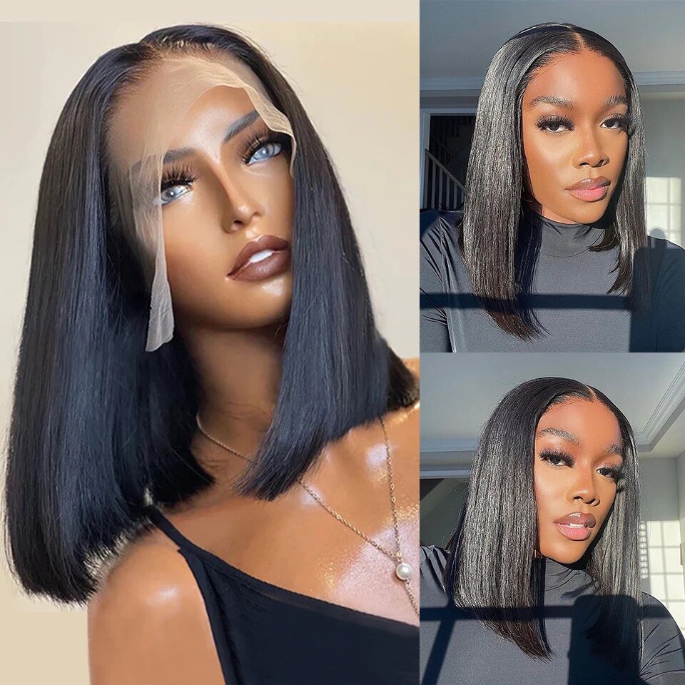 Bone Straight Hair Wig Raw Vietnamese 13*4 Lace HD Glueless Wig Double Drawn Virgin Brazilian Human Hair Wigs for Black Women