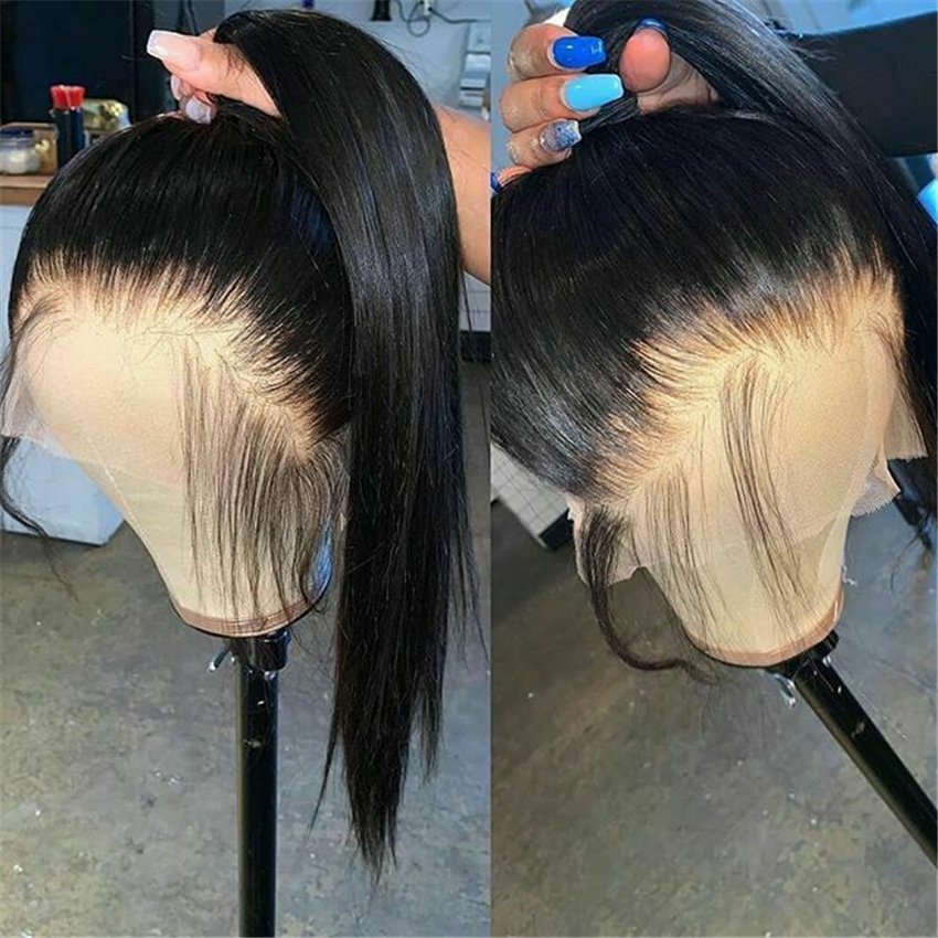 Bone Straight Hair Wig Raw Vietnamese 13*4 Lace HD Glueless Wig Double Drawn Virgin Brazilian Human Hair Wigs for Black Women