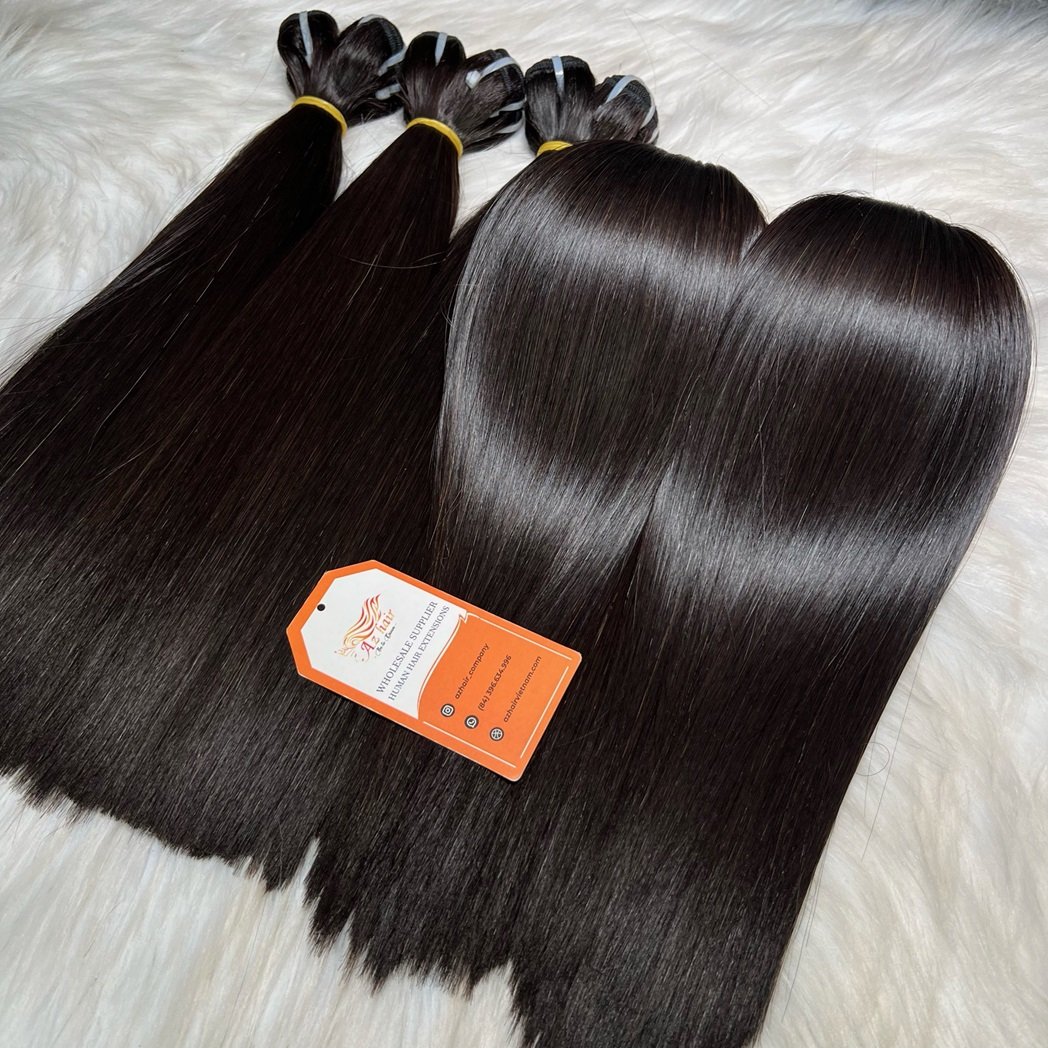 Wholesale Double Drawn Vietnamese Weft Human Hair Virgin Keratin Human Hair Extensions