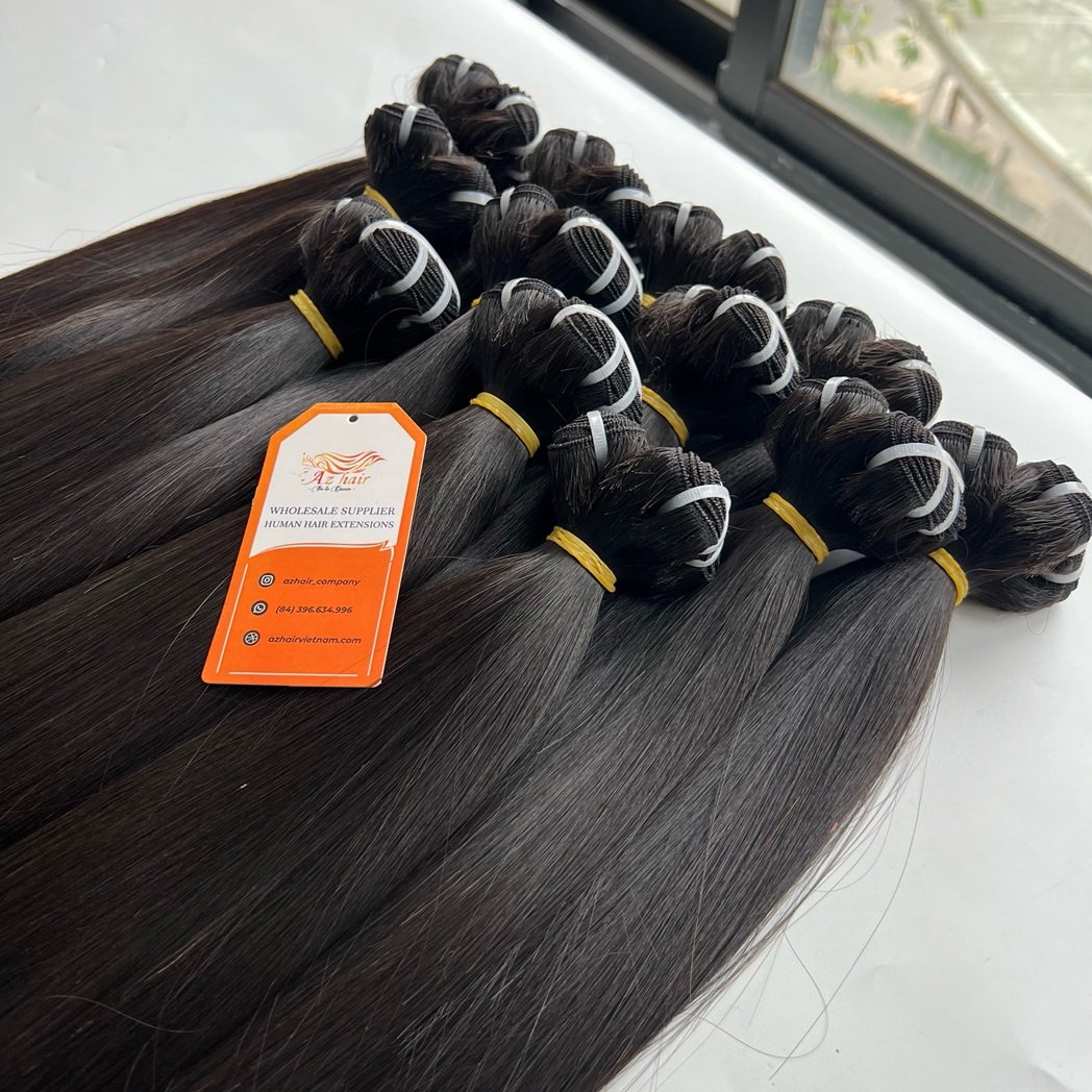 Wholesale Double Drawn Vietnamese Weft Human Hair Virgin Keratin Human Hair Extensions