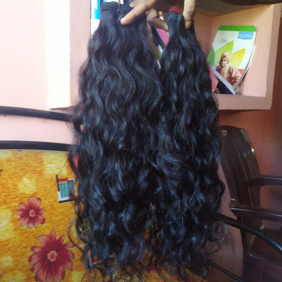 Raw Indian Machine Weft Human Hair Extensions Bundles at wholesale prices directly from India Factory