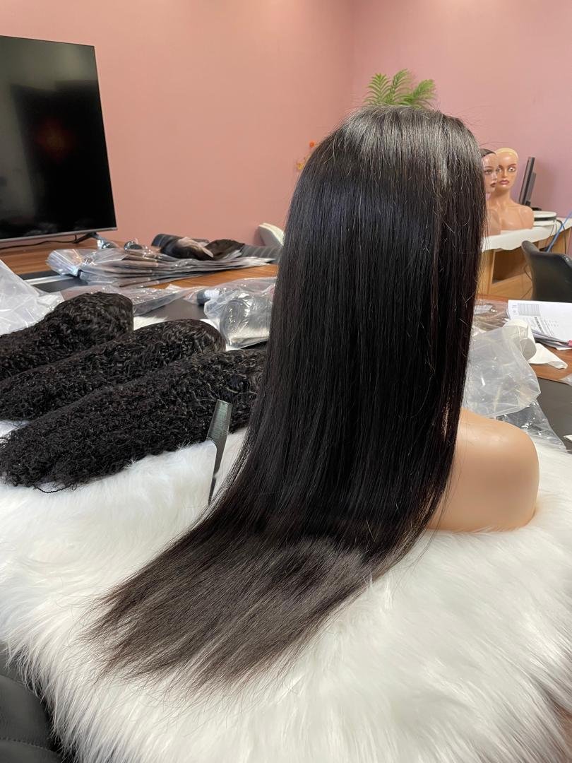 Hot Sale HD Lace Front Wig Preplucked Hairline Bleached Small Knots 100 Real Virgin Human Hair Full Frontal Wigs for Black Women