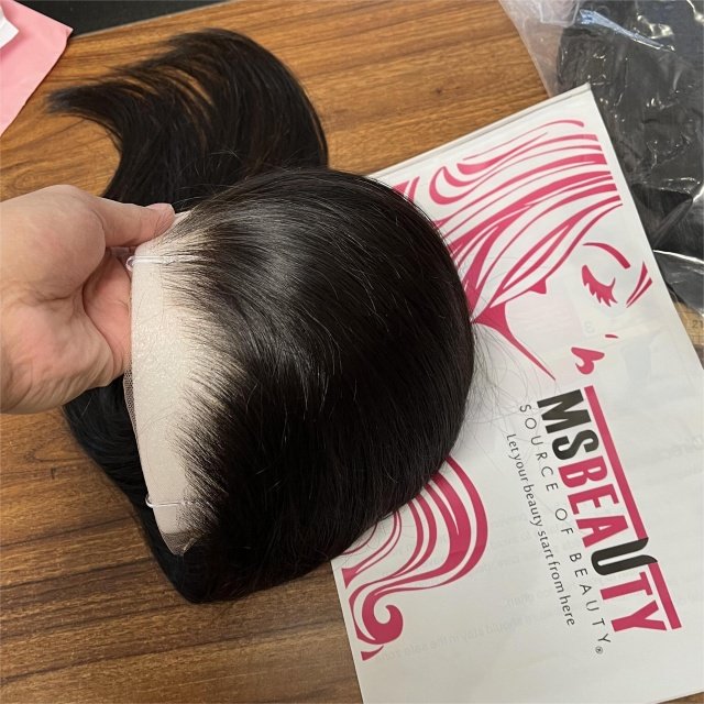 Hot Sale HD Lace Front Wig Preplucked Hairline Bleached Small Knots 100 Real Virgin Human Hair Full Frontal Wigs for Black Women