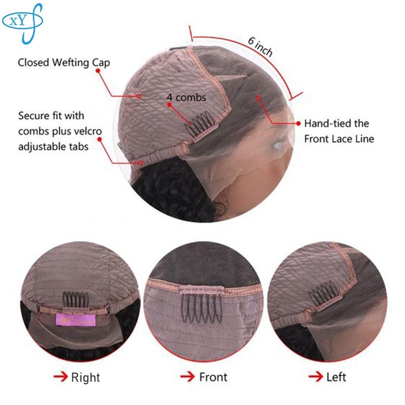 XYS Wholesale Price 13x6 Natural Hairline Hd Lace Frontal Wig, Virgin Colombia 180 Density Human Hair Lace wigs