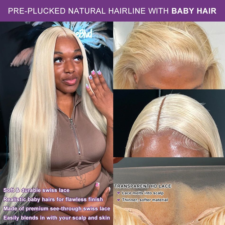 40 inch hd brazilian full lace human hair wig,100% human hair hd blonde 613 full lace wig with baby hair,full lace wig vendor