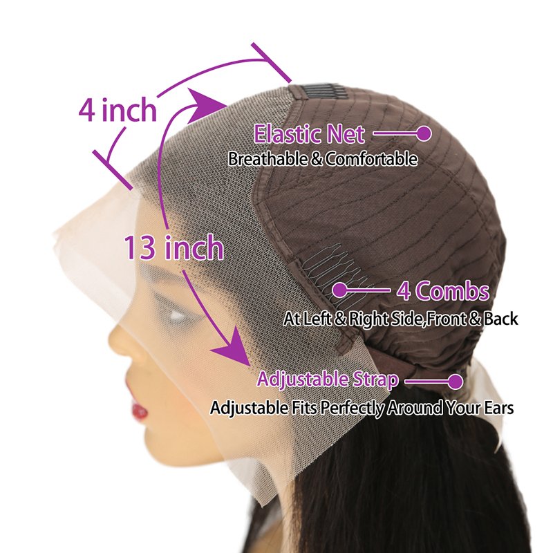 Factory Weaves And Pre Plucked 360 Brazilian Blend Closure 100%Virgin Cheap Wigs 613 Wig Highlight Lace Front Human Hair Wig