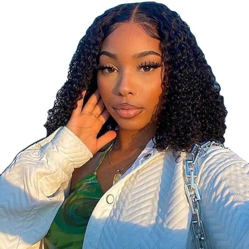 Perruques Naturel Cheveux Humain Wave Curly Short Bob Wigs Brazilian Hair Human Hair Wig HD Lace Frontal Wigs For Black Women