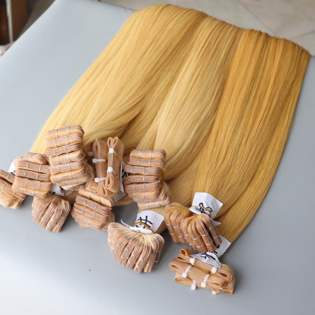 Wholesale Quality Raw Vietnamese Remy Tape Hair Extensions RAW 100% Human Hair Tape In Hair Extensions