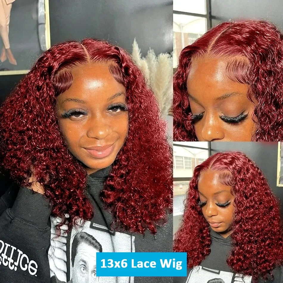 360 13x4 13X6 HD Full Lace Frontal Burnese Curly Wig Hot Luxury Curly Gluess Human Hair Wig For Black Women Wig
